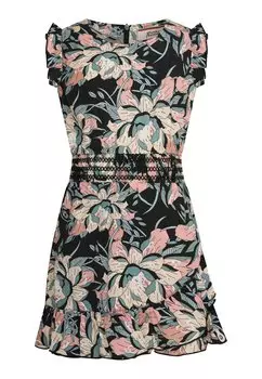 Платье повседневное EVERY TIME I SEE YOU WITH FLORAL PATTERN 4funkyflavours, цвет multicolor