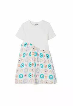 Платье повседневное GEOMETRIC Desigual, цвет white