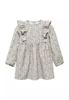 Платье повседневное JARDIN Mango Kids, цвет grey