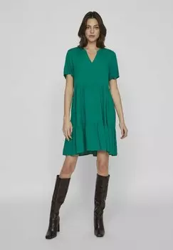 Платье повседневное KURZRMELIGES VILA, зеленый
