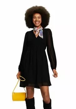 Платье повседневное MINI MIT V-AUSSCHNITT Esprit, цвет black