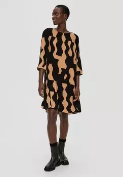 Платье повседневное MIT PLISSEEFALTEN s.Oliver BLACK LABEL, цвет schwarz