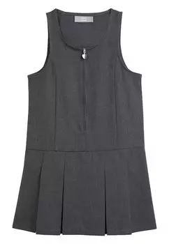 Платье повседневное ZIP FRONT PINAFORE Next, цвет gray