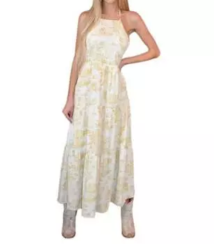 Платье Prairie Princess в заварном креме entro, цвет custard