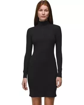 Платье Prana Foundation Rib LS Dress, цвет Black Heather