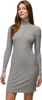 Платье Prana Foundation Rib LS Dress, цвет Heather Grey