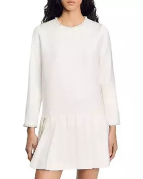 Платье принцессы Сандро Sandro, слоновая кость/кремовый