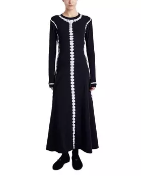 Платье Proenza Schouler White Label Kieran Tie Dye, черный