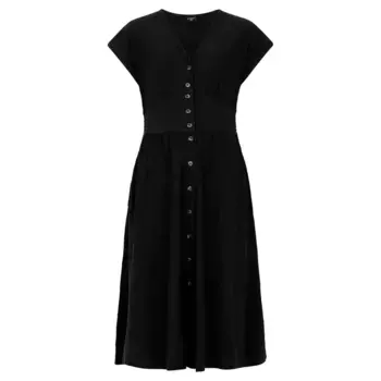 Платье Protest Nieve short sleeve midi, черный