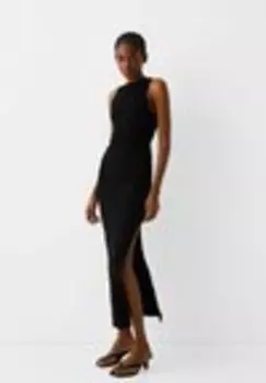 Платье прямого кроя Bershka, черный