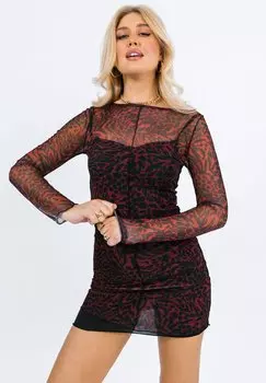 Платье прямого кроя Chekani, коричневый