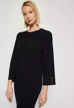 Платье прямого кроя Dress Armani Exchange, темно-синий
