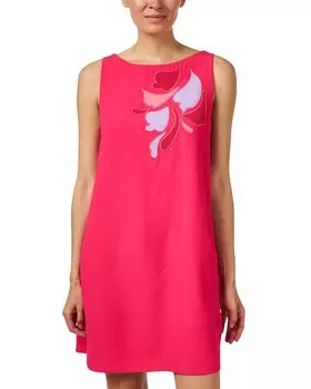 Платье прямого кроя Emporio Armani, красный