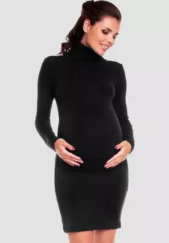 Платье прямого кроя Happy Mama, черный