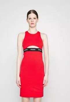 Платье прямого кроя HUGO