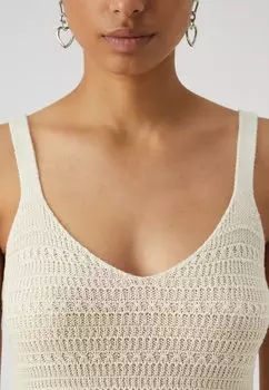 Платье прямого кроя Jdytropica V Neck Dress JDY, бежевый