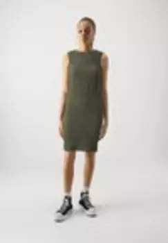 Платье прямого кроя NMZAHARA ONECK SHORT DRESS Noisy May, хаки