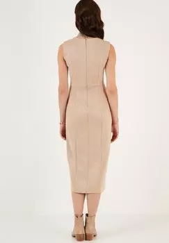 Платье прямого кроя SLIM FIT LELA, светло-коричневый