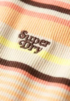 Платье прямого кроя Superdry, университетский оранжевый в полоску