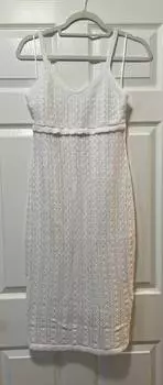 Платье-пуантильи в отбеленном белом цвете 525 America