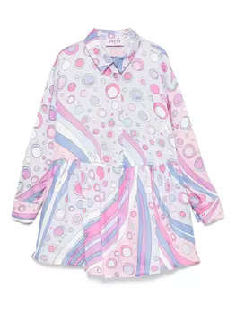 Платье PUCCI Junior с принтом «Ирида», фиолетовый