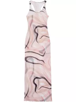 Платье PUCCI с принтом «мармо», нейтральный