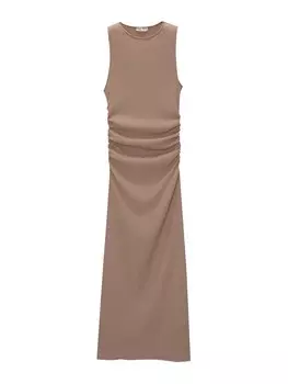 Платье Pull&Bear, экрю