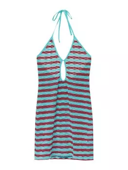 Платье Pull&Bear, бирюзовый