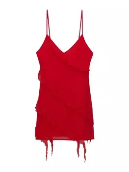 Платье Pull&Bear Cocktail Dress, красный