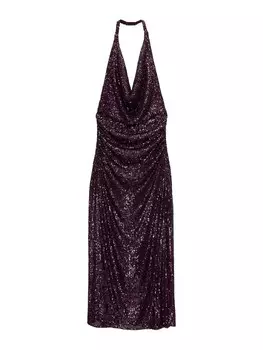 Платье Pull&Bear, цвет Aubergine