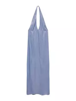 Платье Pull&Bear, небесно-синий