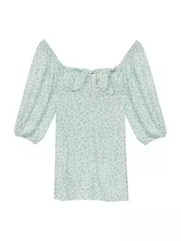 Платье Pull&Bear, светло-зеленый