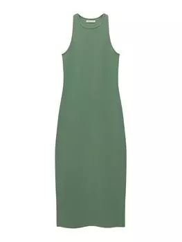 Платье Pull&Bear, зеленый