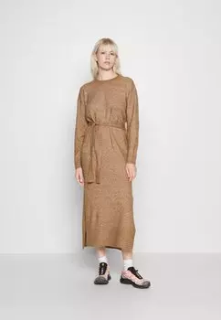 Платье Punto VILA ДЛИННОЕ ПЛАТЬЕ VICILIA O NECK, цвет toasted coconut