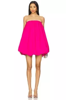 Платье-пузырь из поплина в цвете "сахар" Susana Monaco, fuchsia