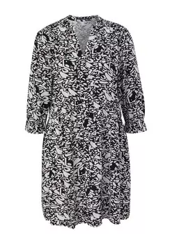 Платье QS, черный/белый