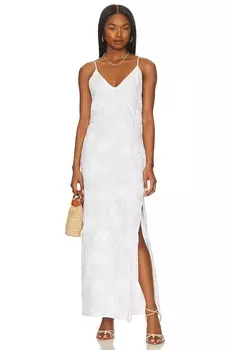 Платье Rag & Bone Larissa Embroidered Slip, белый
