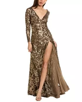 Платье Рэйчел Гилберт Флюэр Rachel Gilbert, золотой