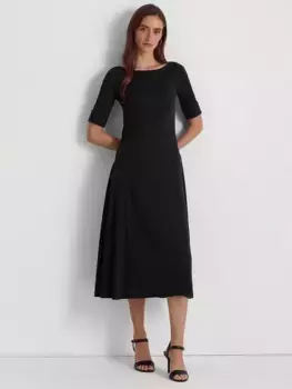 Платье Ralph Lauren Lauren Ralph Lauren Munzie Fit & Flare, черный