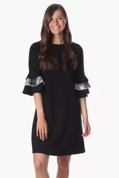 Платье Rawlings в черном цвете со звездами и клеткой Duffield Lane