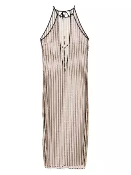 Платье Rayee Halter Tie Kiki de Montparnasse, коричневый