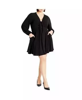 Платье размера плюс Аделин CITY CHIC, черный