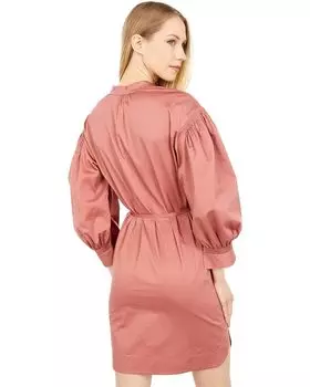 Платье Rebecca Taylor 3/4 Sleeve Belted Dress, роза