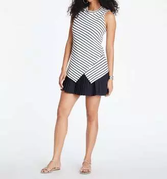 Платье Regina в кремово-черном цвете Tanya Taylor