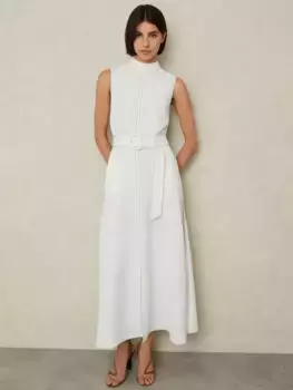 Платье Reiss Thora Belted, слоновая кость