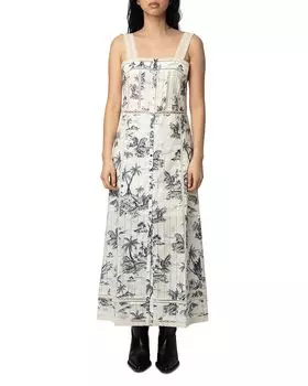Платье Renaid Coton Tropical Island Zadig & Voltaire, слоновая кость/кремовый
