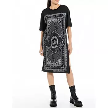 Платье Replay W9082.000.20994 Short Sleeve, черный