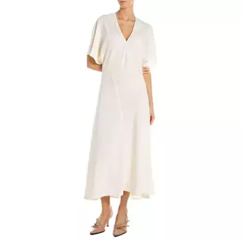 Платье Replay W9211.000.85360 short sleeve midi, белый