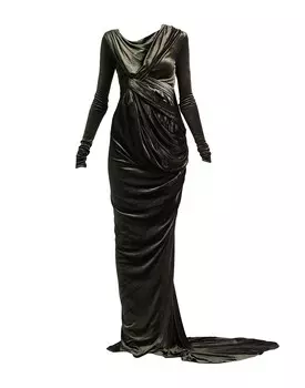 Платье Rick Owens, зеленый