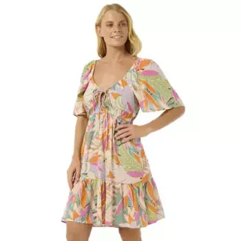 Платье Rip Curl Cala Vadella Mini short sleeve short, разноцветный